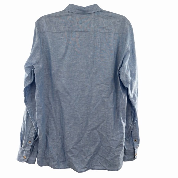 Ted Baker Romeos Men's Linen & Cotton Button-Up Shirt Lot Of 2 Ted Size 4 / US L - Picture 3 of 16